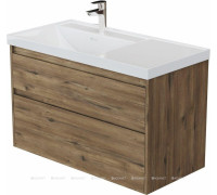 Тумба под раковину Aquanet Nova Lite 2.0 90 L 2 ящика дуб рустикальный 00346318