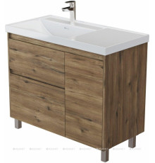 Тумба под раковину Aquanet Nova Lite 2.0 90 L напольная дуб рустикальный 00346346