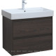 Тумба под раковину Aquanet Nova Lite 75 2 ящика дуб черный 00287895