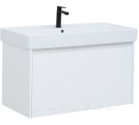 Тумба под раковину Aquanet Nova Lite 90 1+1 ящик белый глянец 00242257