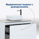 Тумба под раковину Aquanet Nova Lite 90 1+1 ящик белый глянец 00242257