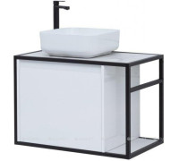 Тумба под раковину Aquanet Nova Lite LOFT 75 L белый глянец 00261650