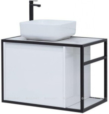 Тумба под раковину Aquanet Nova Lite LOFT 75 L белый глянец 00261650