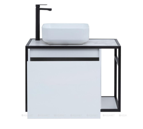 Тумба под раковину Aquanet Nova Lite LOFT 75 L белый глянец 00261650