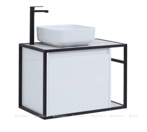 Тумба под раковину Aquanet Nova Lite LOFT 75 L белый глянец 00261650