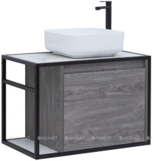 Тумба под раковину Aquanet Nova Lite LOFT 75 R дуб рошелье 00261653