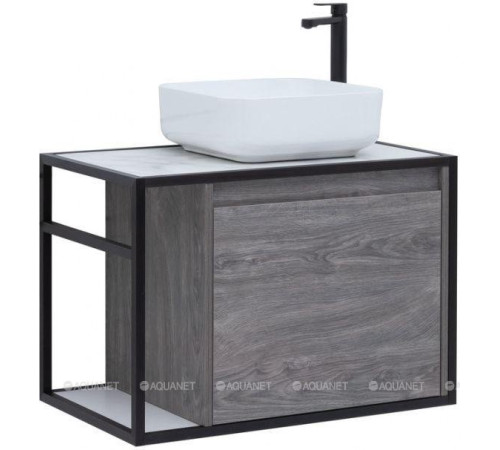 Тумба под раковину Aquanet Nova Lite LOFT 75 R дуб рошелье 00261653