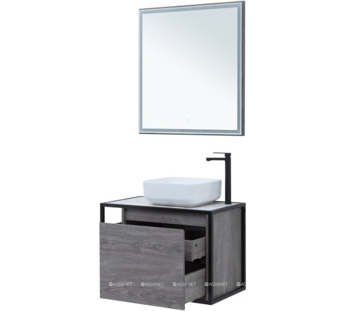 Тумба под раковину Aquanet Nova Lite LOFT 75 R дуб рошелье 00261653