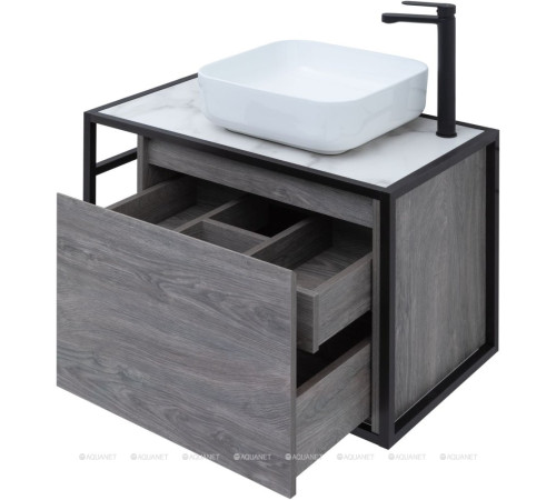 Тумба под раковину Aquanet Nova Lite LOFT 75 R дуб рошелье 00261653