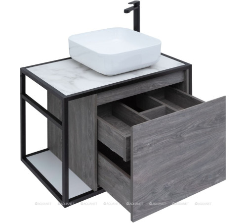 Тумба под раковину Aquanet Nova Lite LOFT 75 R дуб рошелье 00261653