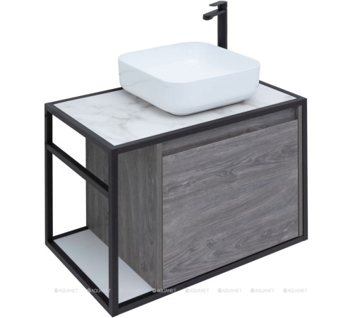 Тумба под раковину Aquanet Nova Lite LOFT 75 R дуб рошелье 00261653