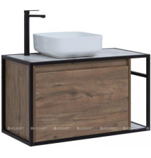 Тумба под раковину Aquanet Nova Lite LOFT 90 L дуб рустикальный 00261660