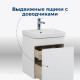 Тумба под раковину Aquanet София 50 белый глянец 00201745