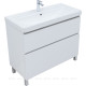 Тумба под раковину напольная Aquanet Вега 100 2 ящика белый глянец 00344125