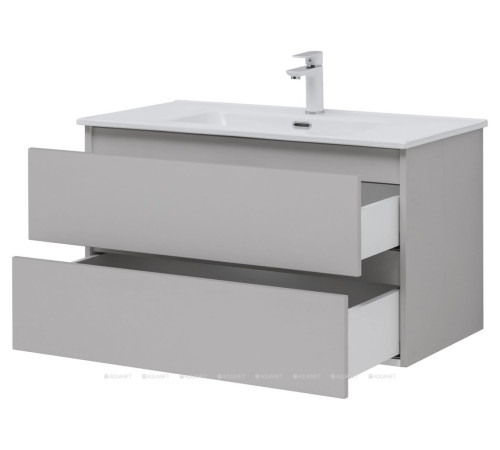 Тумба под раковину Aquanet Вега 2.0 90 2 ящика бежевый 00337944