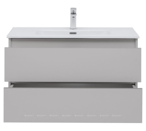 Тумба под раковину Aquanet Вега 2.0 90 2 ящика бежевый 00337944