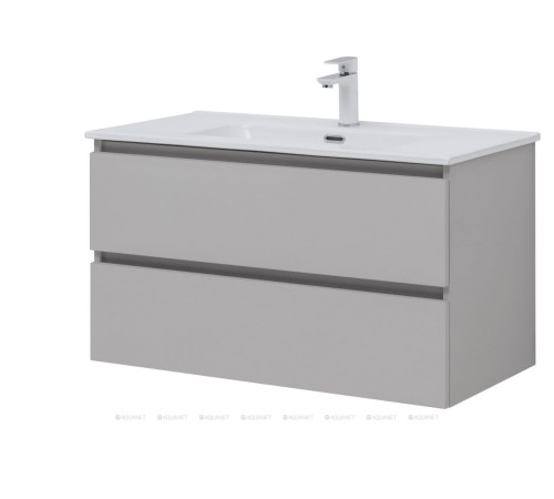 Тумба под раковину Aquanet Вега 2.0 90 2 ящика бежевый 00337944