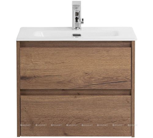 Тумба под раковину BelBagno Kraft 70 см подвесная 2 ящика Rovere Tabacco KRAFT 39-700/390-2C-SO-RT