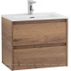 Тумба под раковину BelBagno Kraft 70 см подвесная 2 ящика Rovere Tabacco KRAFT 39-700/390-2C-SO-RT