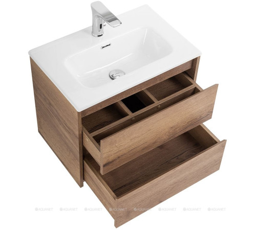 Тумба под раковину BelBagno Kraft 70 см подвесная 2 ящика Rovere Tabacco KRAFT 39-700/390-2C-SO-RT
