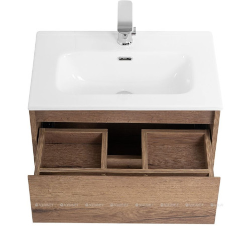 Тумба под раковину BelBagno Kraft 70 см подвесная 2 ящика Rovere Tabacco KRAFT 39-700/390-2C-SO-RT