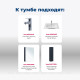 Тумба с раковиной Aquanet Алвита new 60 2 ящика антрацит 00273991