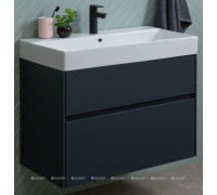 Тумба с раковиной Aquanet Бруклин 85 антрацит матовый 00312889