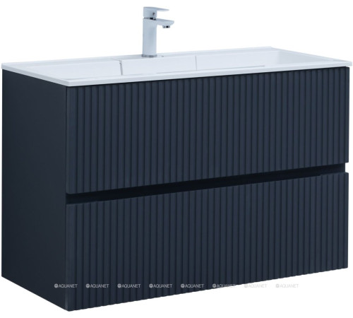 Тумба с раковиной Aquanet Джейн 100 раковина Фортуна маренго 00332522