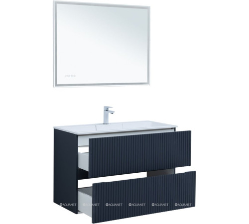 Тумба с раковиной Aquanet Джейн 100 раковина Фортуна маренго 00332522