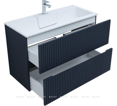 Тумба с раковиной Aquanet Джейн 100 раковина Фортуна маренго 00332522