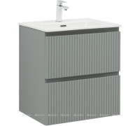 Тумба с раковиной Aquanet Джейн 120 раковина Flat мисти грин 00340692