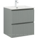 Тумба с раковиной Aquanet Джейн 120 раковина Flat мисти грин 00340692