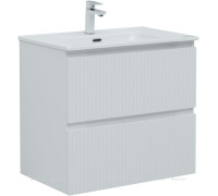 Тумба с раковиной Aquanet Джейн 70 белый матовый раковина Flat 00332545
