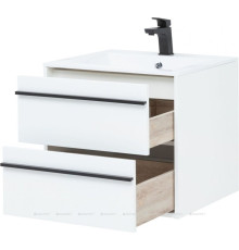 Тумба с раковиной Aquanet Lino 60 белый матовый 00271943