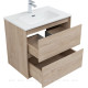 Тумба с раковиной Aquanet Милан 70 дуб светлый 00340168