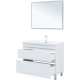 Тумба с раковиной Aquanet Нота new 100 напольная 2 ящика белый глянец 00345805