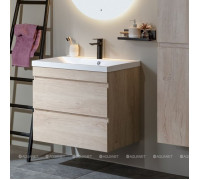 Тумба с раковиной Aquanet Нота New 90 дуб светлый 00335882