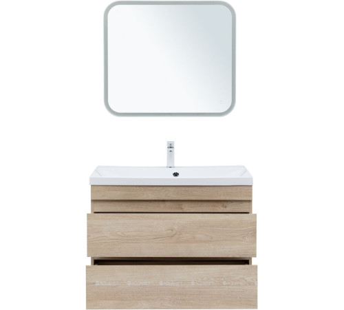 Тумба с раковиной Aquanet Нота New 90 дуб светлый 00335882
