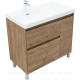 Тумба с раковиной Aquanet Nova Lite 2.0 90 L напольная дуб рустикальный 00365925