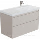 Тумба с раковиной Aquanet Nova Lite 2.0 90 R 2 ящика бежевый 00365926