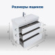 Тумба с раковиной Aquanet Nova Lite 75 3 ящика белый глянец 00307075