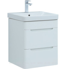 Тумба с раковиной Aquanet София 50 2 ящика белый глянец 00274195