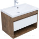 Тумба с раковиной Aquanet Тренд 75 дуб рустикальный/белый сатин 00345810