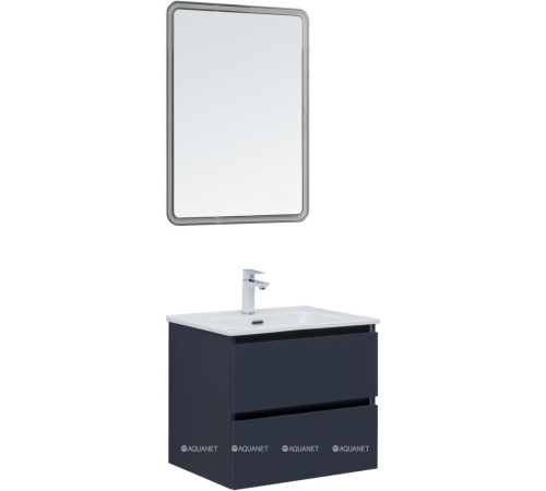 Тумба с раковиной Aquanet Вега 2.0 60 Flat 2 ящика маренго 00344761