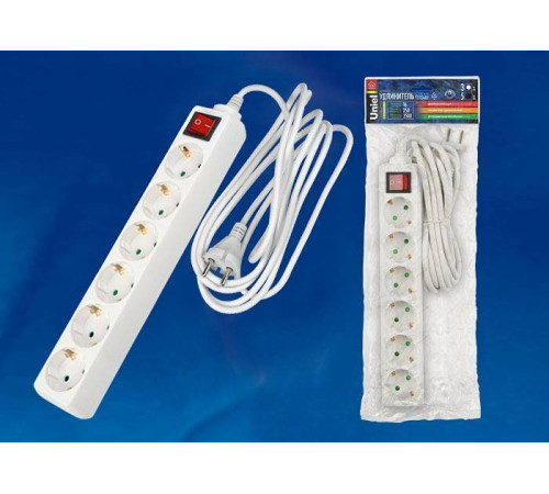 Удлинитель с выключателем Uniel S-GSU5 5 розеток 3 м 2939