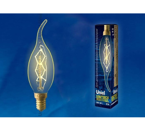 Лампа накаливания Uniel E14 60Вт K UL-00000483
