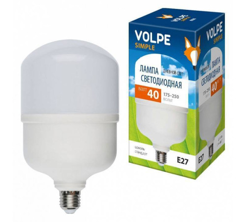 Лампа светодиодная Volpe E27 40Вт 6500K UL-00002906