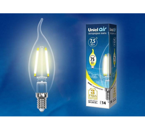 Лампа светодиодная Uniel Air E14 7.5Вт 3000K UL-00003248
