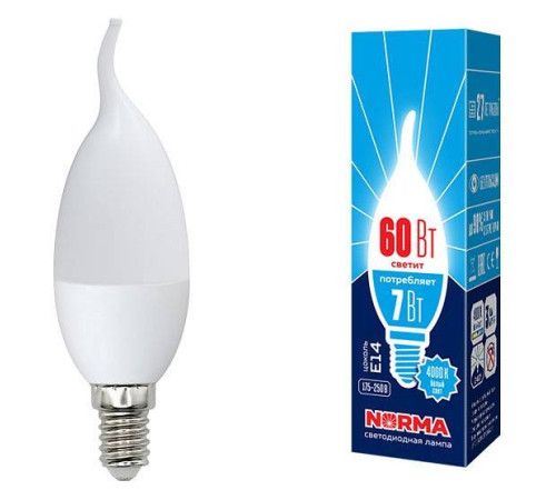 Лампа светодиодная Volpe NORMA E14 7Вт 3000K UL-00003801