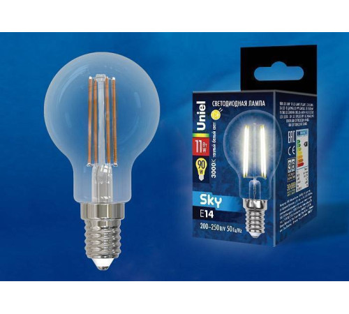 Лампа светодиодная Uniel E14 11Вт 3000K UL-00005176